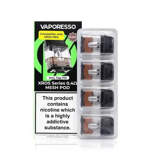 Vaporesso XROS PRO Replacement Pods 0.4 Ohm 4pcs/pack