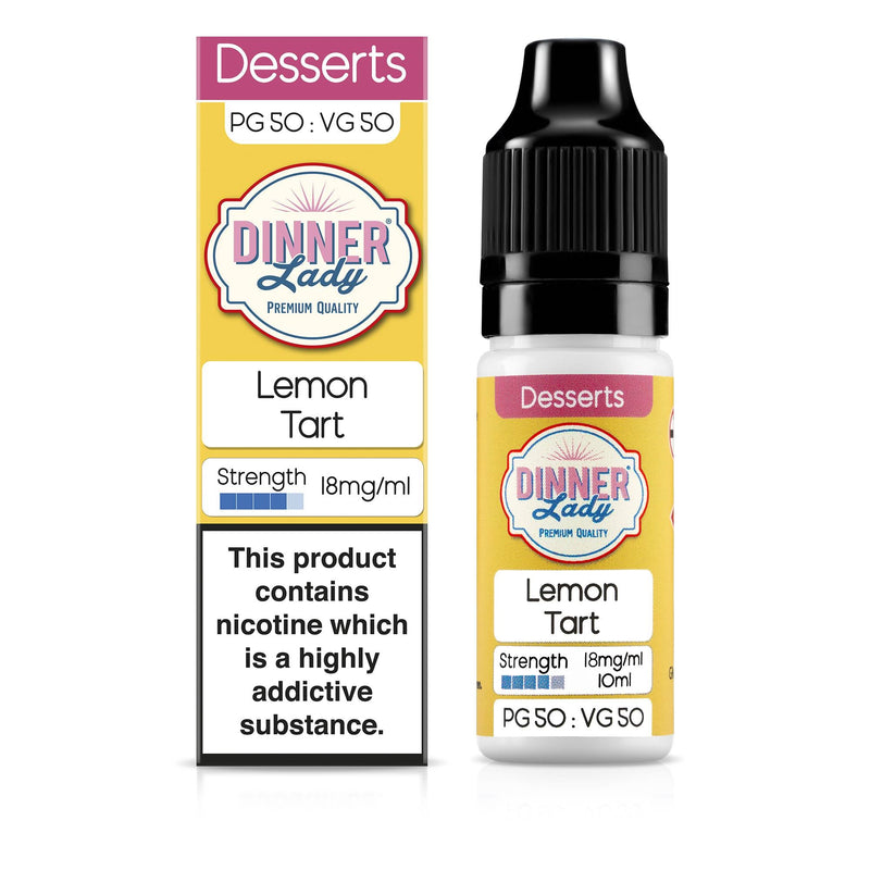 Lemon Tart 50:50 10ml E-Liquid (18mg) — Pack of 10