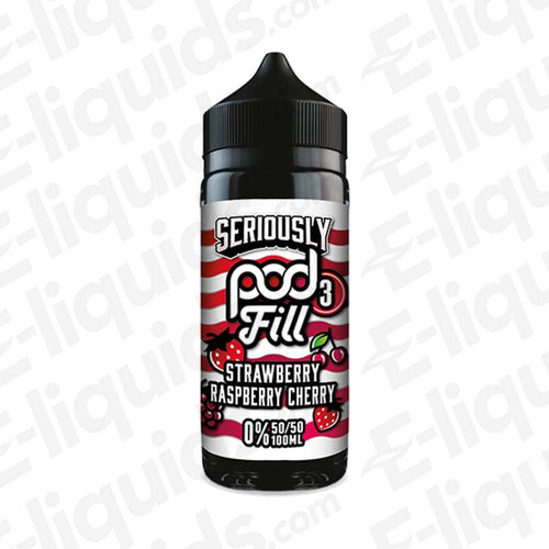 Strawberry Raspberry Cherry Seriously Pod Fill 3 100ml Shortfill — Pack of 10